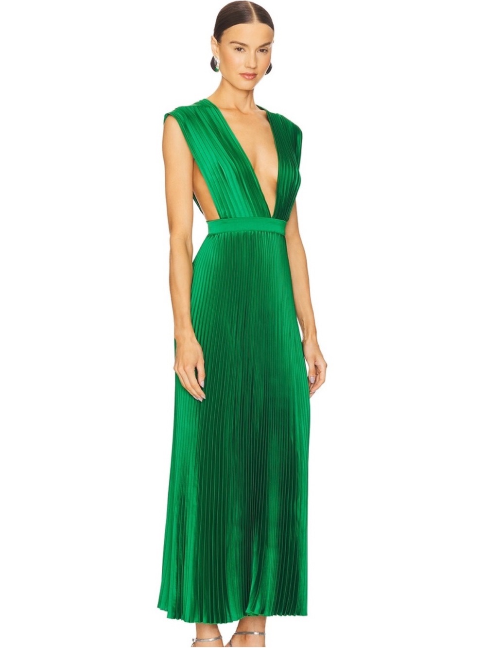 NWT L'IDÉE Gala Pleated Jumpsuit in Summer Blue Size 4 US [8 AU]